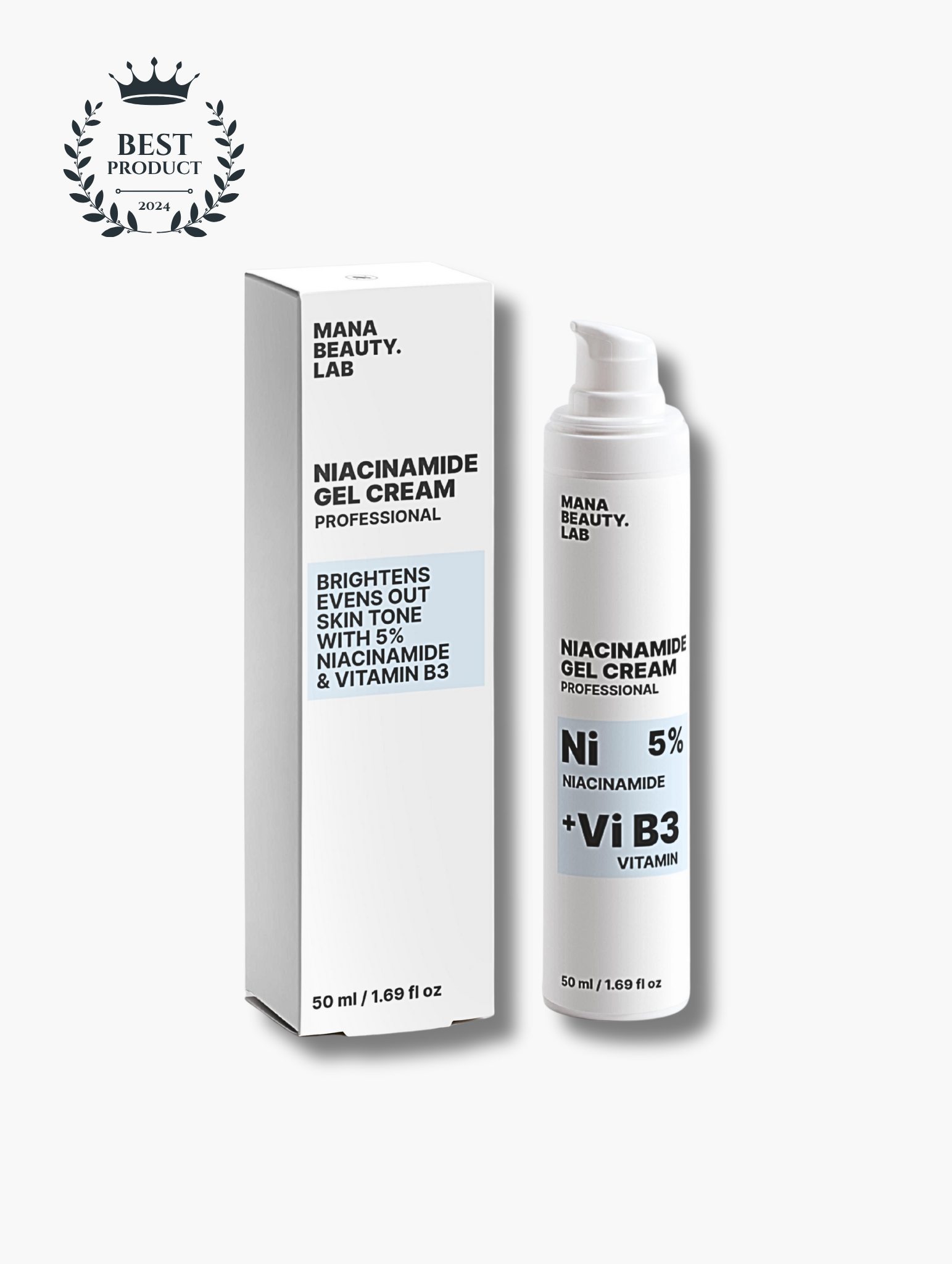 Moisturising face creams from MANA BEAUTY.LAB – with Niacinamide, Vitamin B3, and anti-aging formula