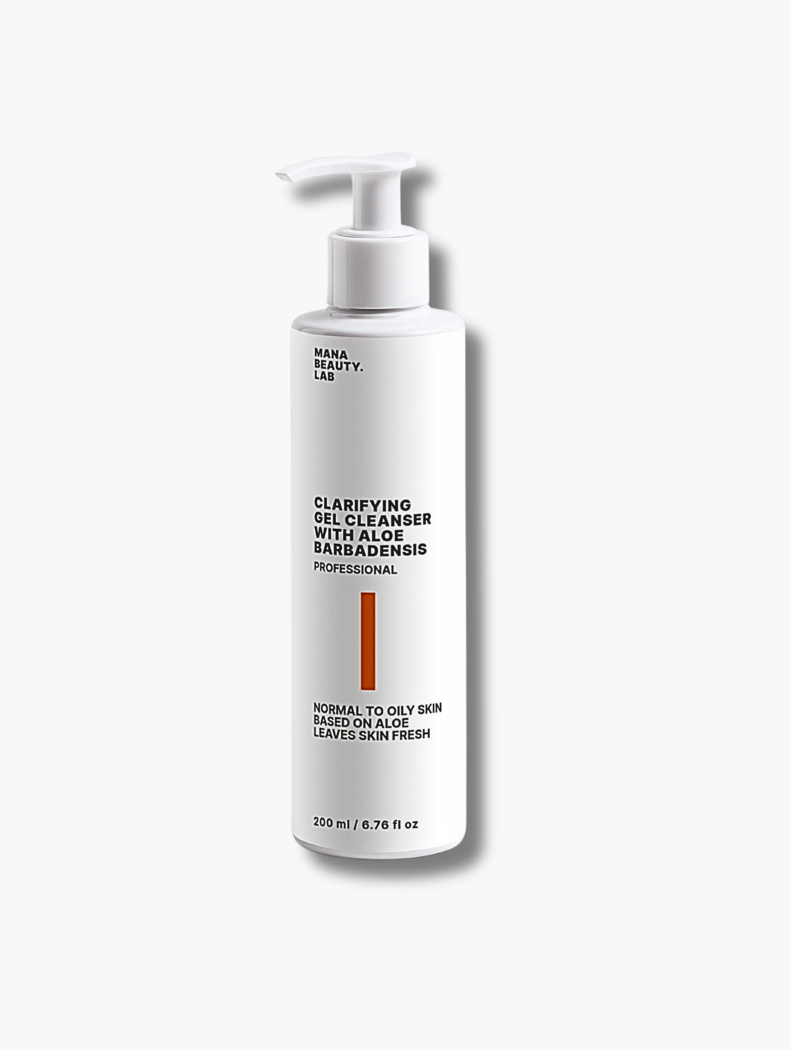 Clarifying facial cleanser by MANA BEAUTY.LAB in white bottle