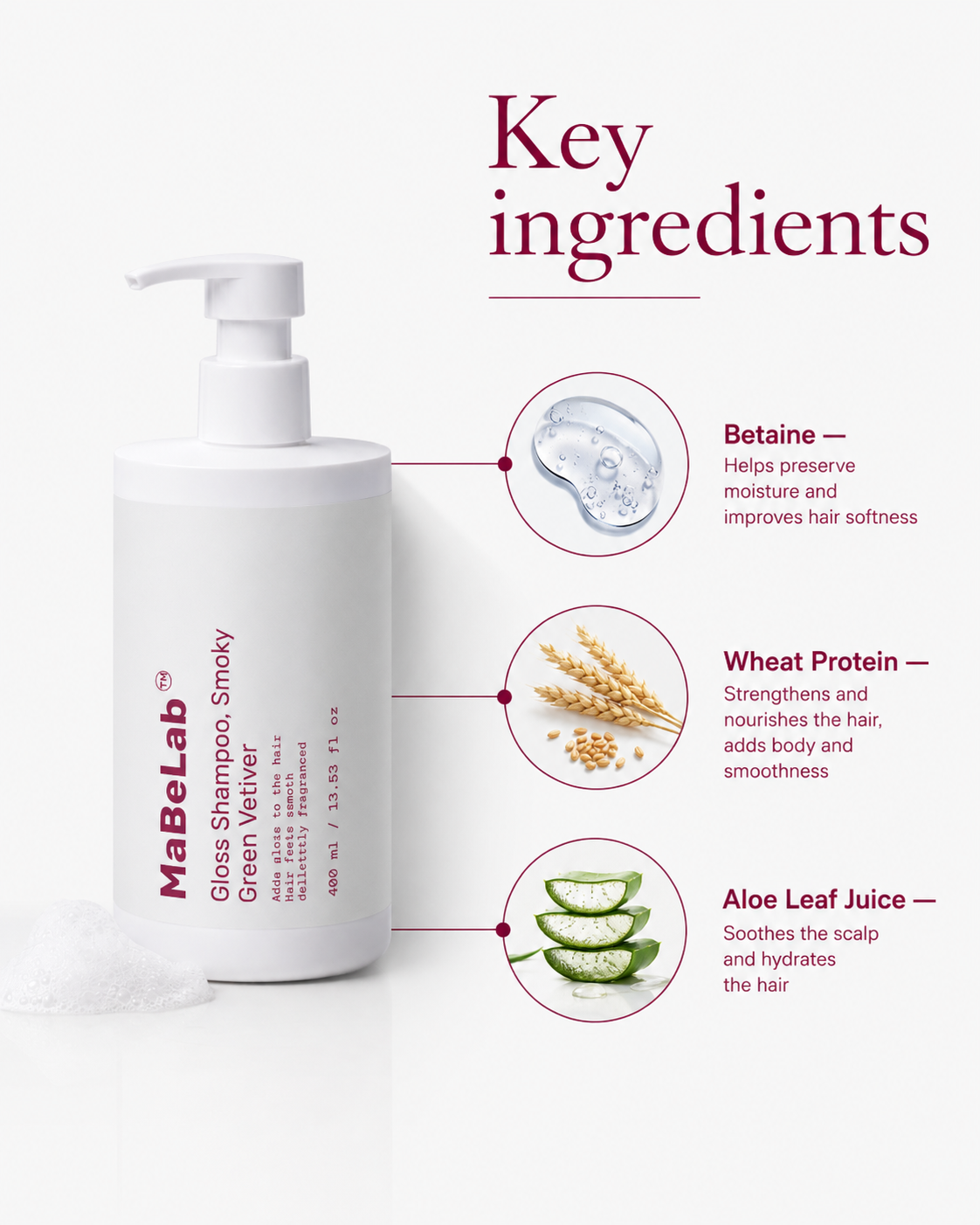Gloss Shampoo, Smoky Green Vetiver