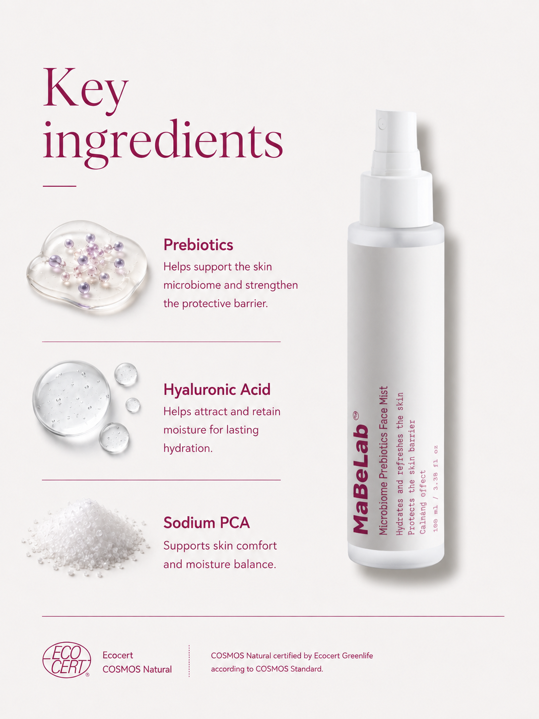 Microbiome Prebiotics Face Mist