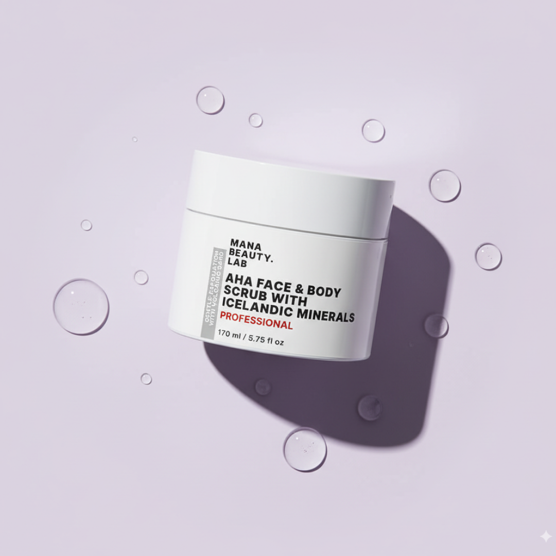 AHA Face & Body Scrub with Icelandic Minerals