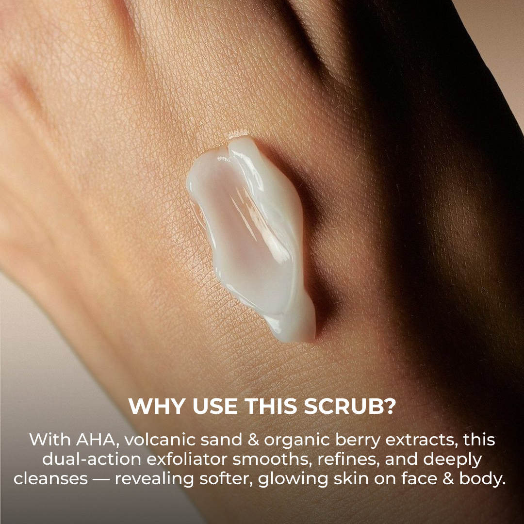AHA Face & Body Scrub with Icelandic Minerals